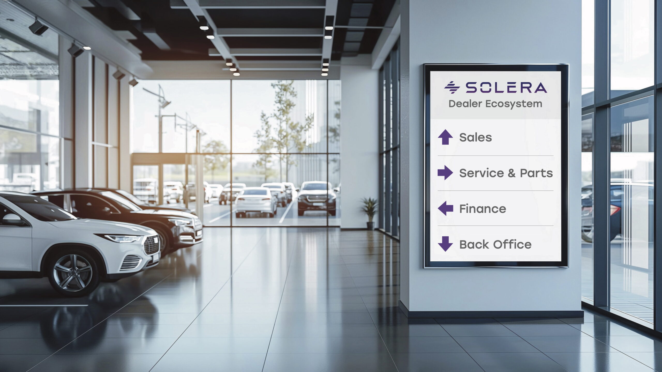 Dealership showroom interior